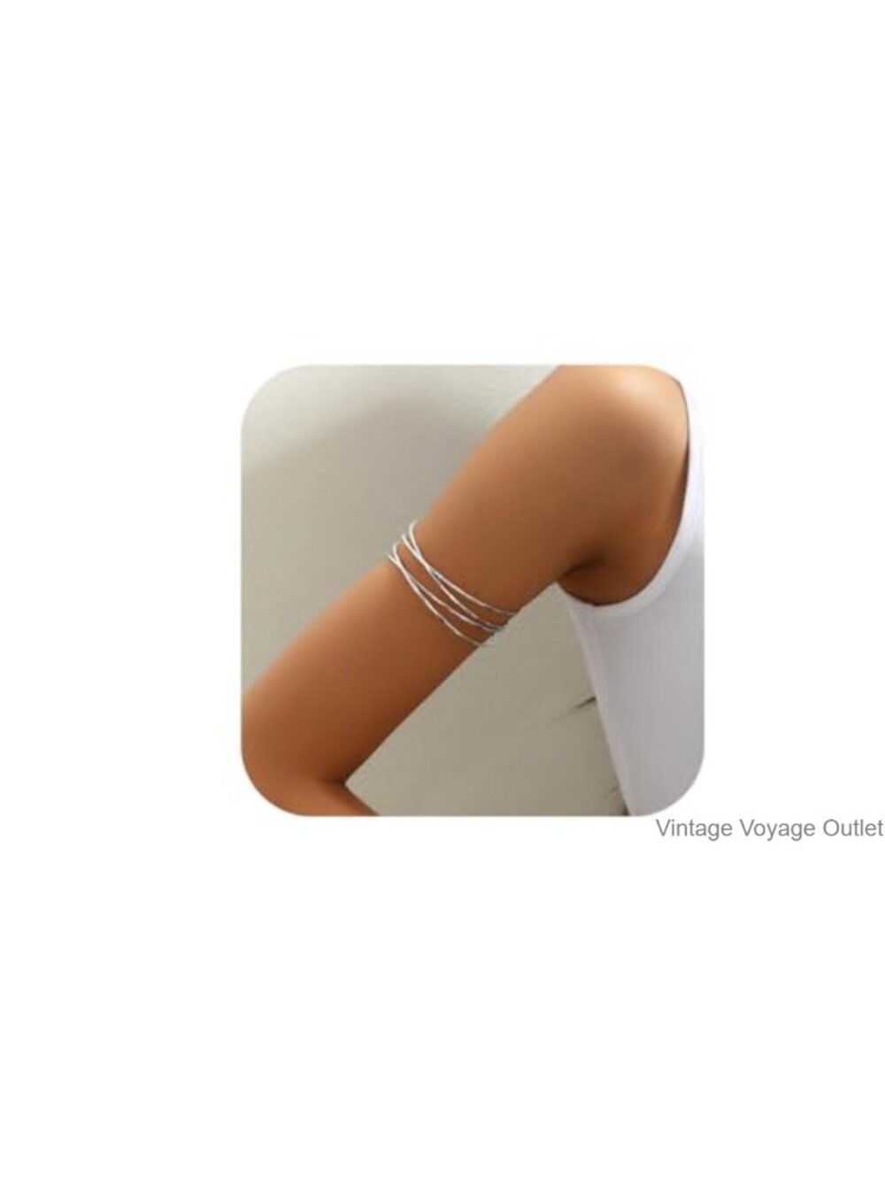 Minimalist Gold Plated Alloy Adjustable Arm Cuff Bracelet for Women